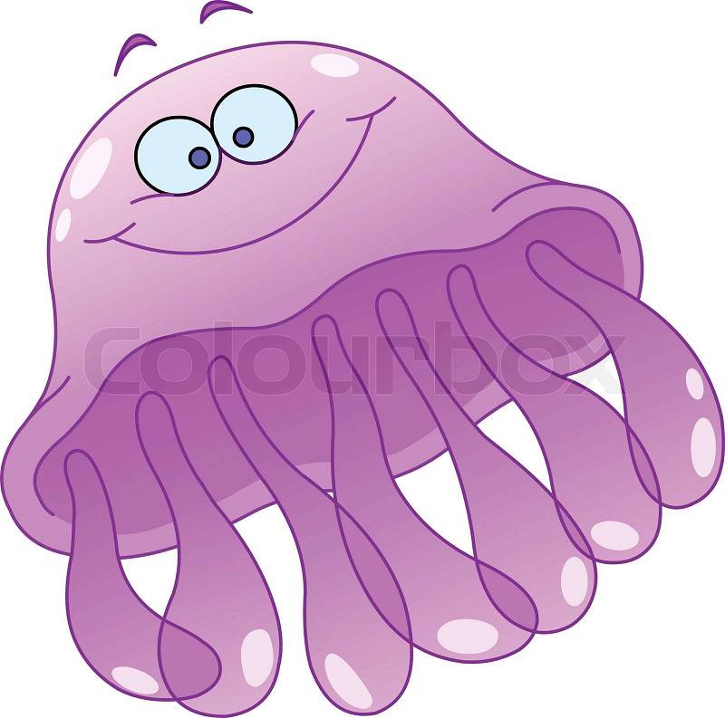 free cartoon jellyfish clipart - photo #37