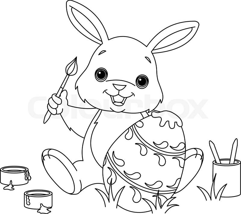 easter clipart to color - photo #47
