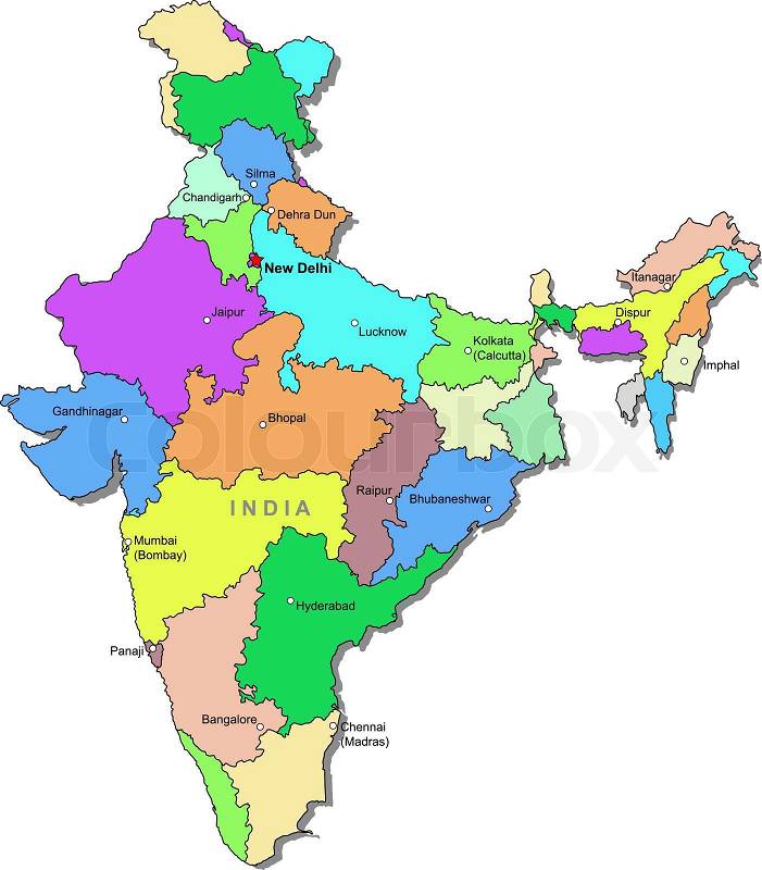 clipart map of india - photo #35