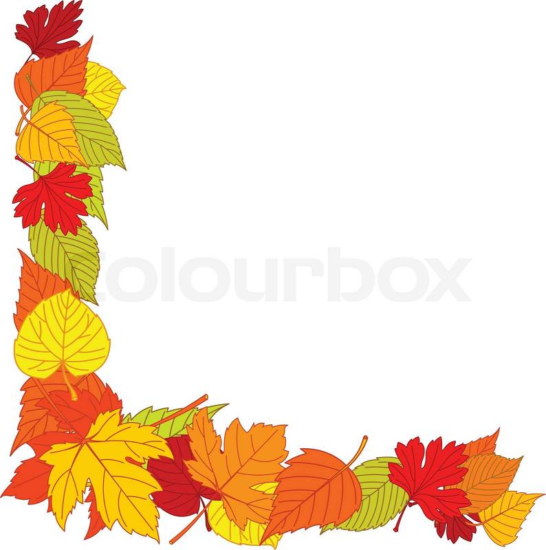 free autumn leaf border clip art - photo #15