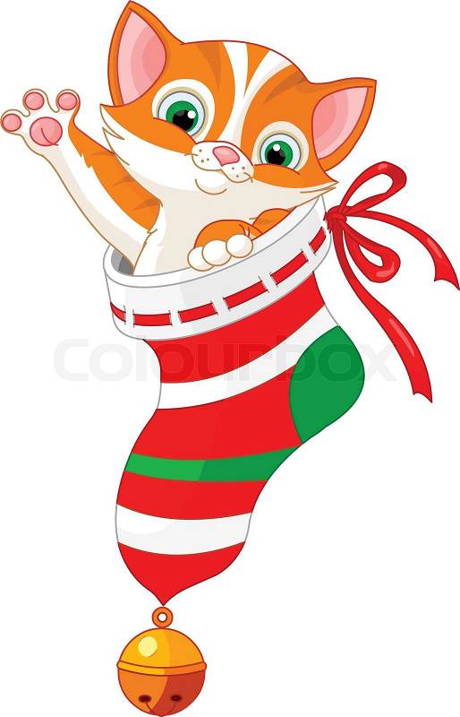 clipart christmas cats - photo #32