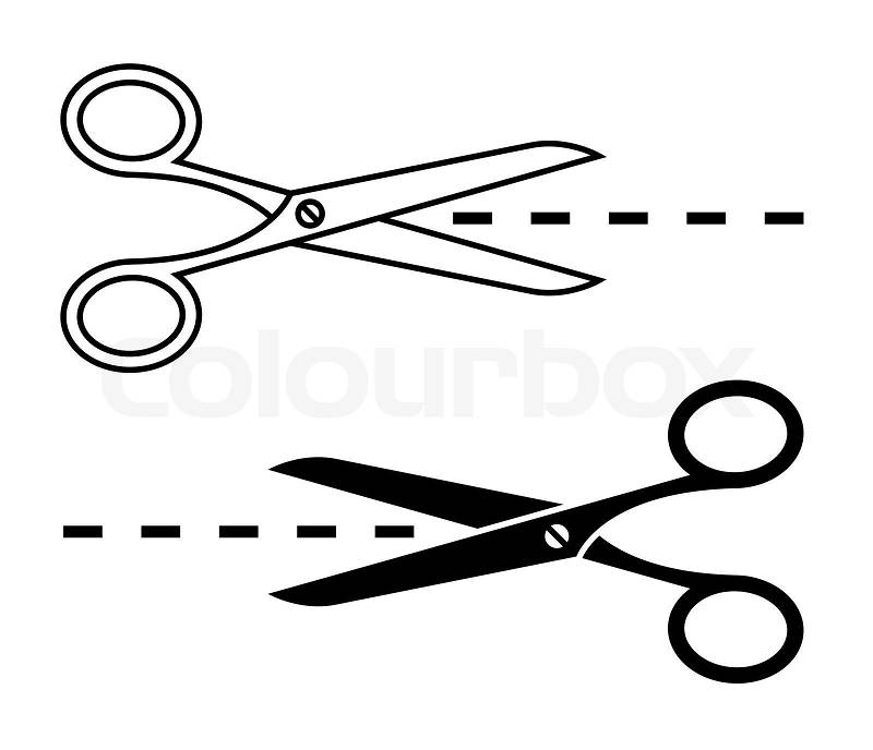clipart perforated line with scissor - photo #30