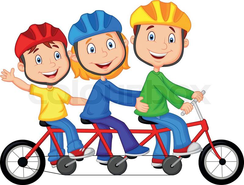 family bike ride clipart - photo #19