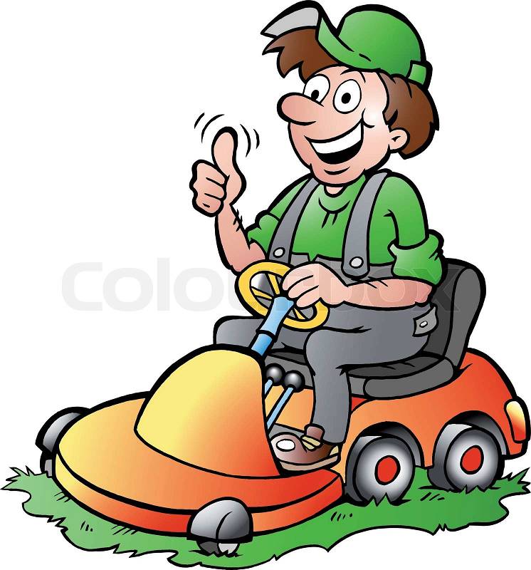 free cartoon lawn mower clipart - photo #47