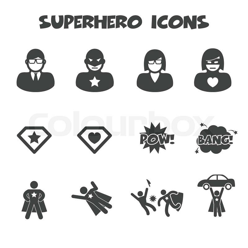 Superhelden Symbole