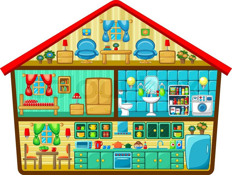 clipart of rooms in a house - photo #50